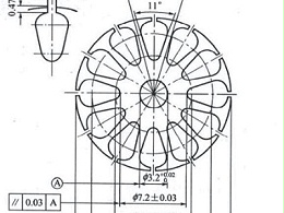 云浮五金沖壓件加工廠的沖壓模具轉(zhuǎn)子設(shè)計(jì)參數(shù)圖